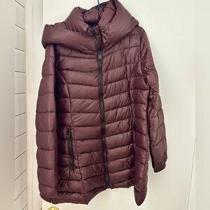 Point Zéro quilted burgundy Puffer Jacket Size XL